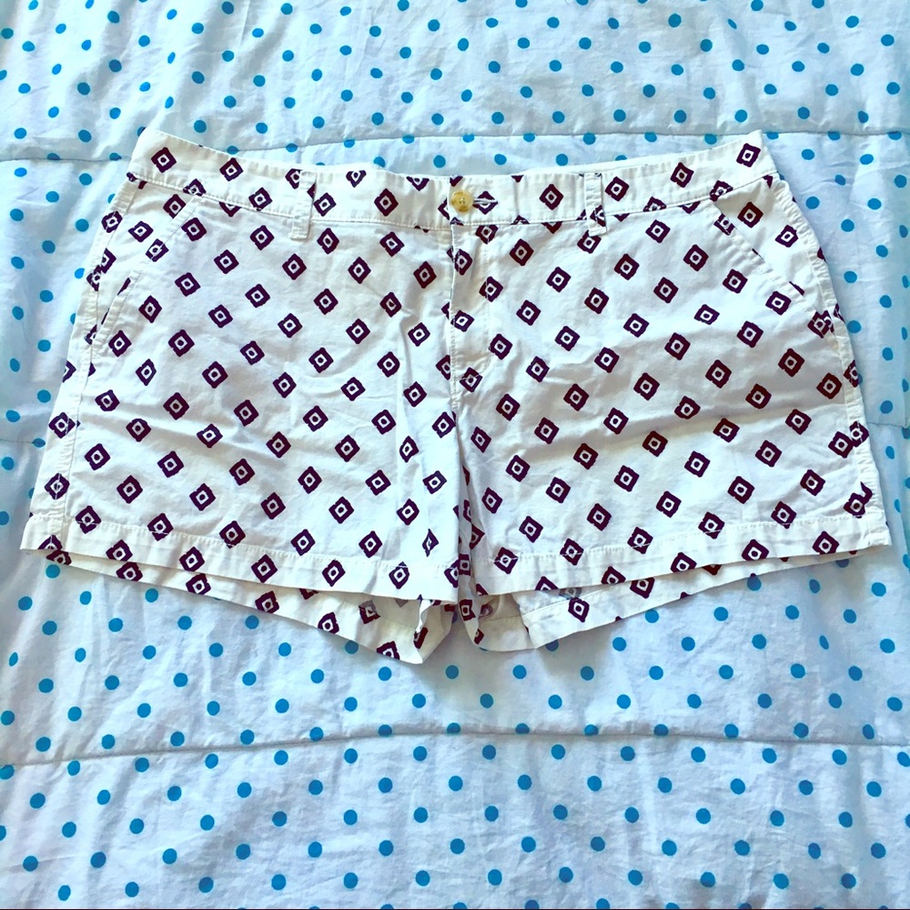 Black and White Patterned Shorts